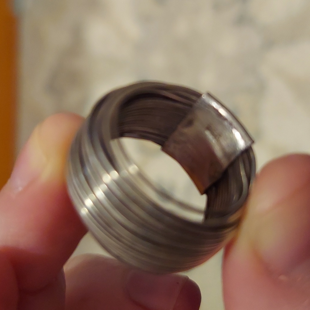 Karen Hill tribe sterling silver ring - Picture 4 of 4